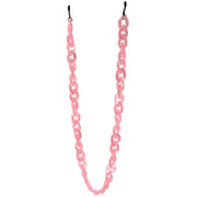 zeroUV Chunky 24" Fashion Sunglasses Chain Link D135 Chain White Smoke Pink
