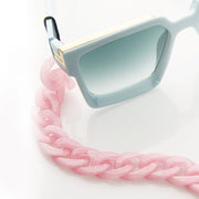 zeroUV Chunky 24" Fashion Sunglasses Chain Link D135 Chain White Smoke Black,Pink,Tortoise,White