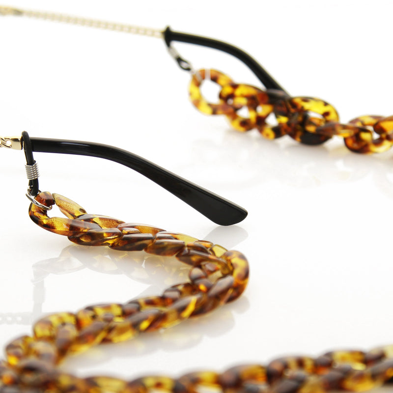 zeroUV Chunky 24" Fashion Sunglasses Chain Link D135 Chain White Smoke Black,Pink,Tortoise,White