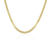 Bids.com 3.2mm 14k Yellow Gold Mariner Link Chain Necklaces White Smoke 16 / Yellow Gold,18 / Yellow Gold,20 / Yellow Gold,22 / Yellow Gold,24 / Yellow Gold