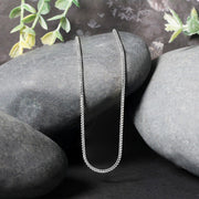 Bids.com 14k White Gold Franco Chain 1.2mm Necklaces Black 16 / White Gold,18 / White Gold,20 / White Gold,24 / White Gold