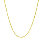 Bids.com 14k Yellow Gold Franco Chain 1.2mm Necklaces White Smoke 16 / Yellow Gold,18 / Yellow Gold,20 / Yellow Gold,24 / Yellow Gold
