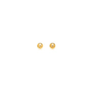 Bids.com 14k Yellow Gold Polished Round Stud Earrings Earrings White Smoke Yellow Gold