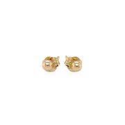 Bids.com 14k Yellow Gold Polished Round Stud Earrings Earrings White Smoke Yellow Gold