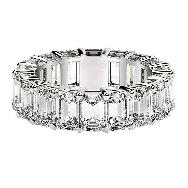 Bids.com Emerald Cut Lab Grown Diamond Eternity Ring in 14k White Gold (8 cttw FG/VS2) Rings White Smoke 4 / White Gold,4.5 / White Gold,5 / White Gold,5.5 / White Gold,6 / White Gold,6.5 / White Gold,7 / White Gold,7.5 / White Gold,8 / White Gold,8.5 / White Gold,9 / White Gold
