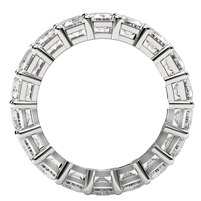 Bids.com Emerald Cut Lab Grown Diamond Eternity Ring in 14k White Gold (8 cttw FG/VS2) Rings White Smoke 4 / White Gold,4.5 / White Gold,5 / White Gold,5.5 / White Gold,6 / White Gold,6.5 / White Gold,7 / White Gold,7.5 / White Gold,8 / White Gold,8.5 / White Gold,9 / White Gold