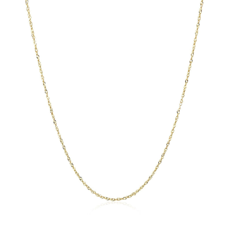 Bids.com 14k Yellow Gold Singapore Chain 0.8mm Necklaces White Smoke 16 / Yellow Gold,18 / Yellow Gold
