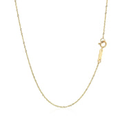 Bids.com 14k Yellow Gold Singapore Chain 0.8mm Necklaces White Smoke 16 / Yellow Gold,18 / Yellow Gold