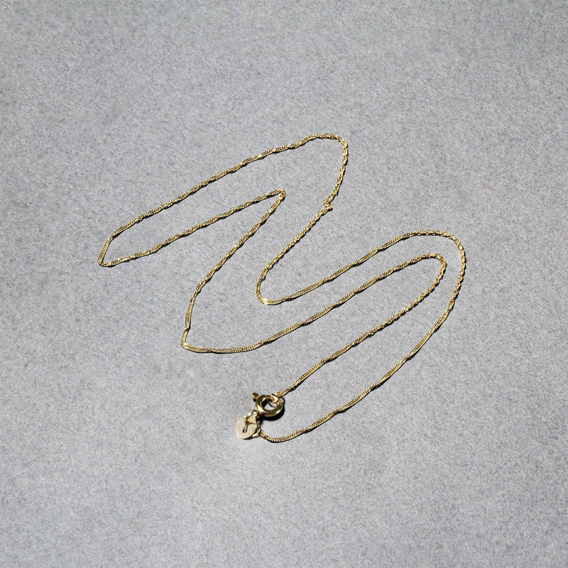Bids.com 14k Yellow Gold Singapore Chain 0.8mm Necklaces Gray 16 / Yellow Gold,18 / Yellow Gold