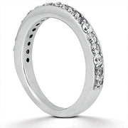 Bids.com 14k White Gold Pave Diamond Wedding Ring Band Set 1/2 Around Rings White Smoke 4 / White Gold,4.5 / White Gold,5 / White Gold,5.5 / White Gold,6 / White Gold,6.5 / White Gold,7 / White Gold,7.5 / White Gold,8 / White Gold,8.5 / White Gold,9 / White Gold