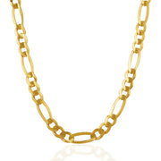 Bids.com 7.0mm 14k Yellow Gold Solid Figaro Chain Necklaces White Smoke 20 / Yellow Gold,22 / Yellow Gold,24 / Yellow Gold,30 / Yellow Gold,One / Yellow Gold
