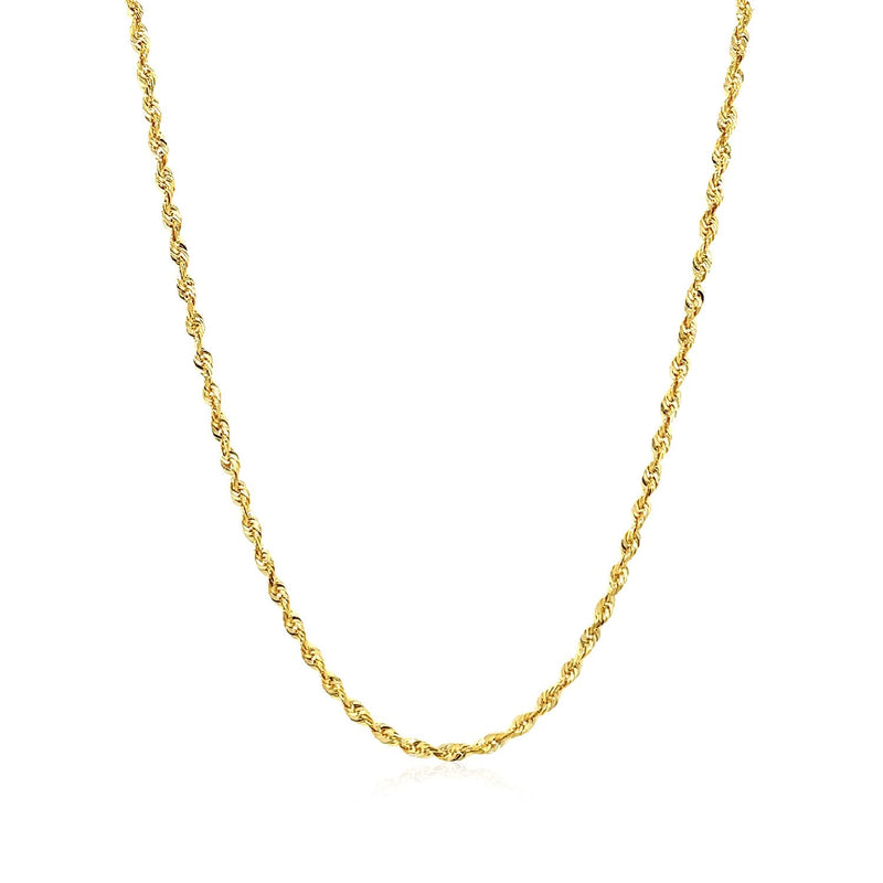 Bids.com 2.0mm 14k Yellow Gold Solid Diamond Cut Rope Chain Necklaces White Smoke 16 / Yellow Gold,18 / Yellow Gold,20 / Yellow Gold,22 / Yellow Gold,24 / Yellow Gold,30 / Yellow Gold,36 / Yellow Gold,One / Yellow Gold