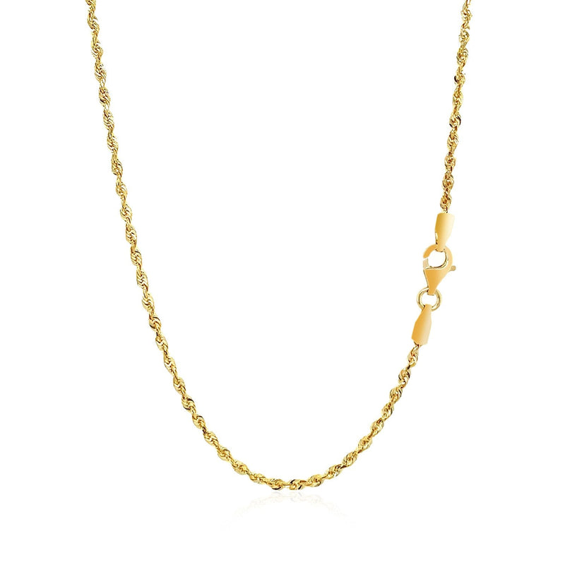 Bids.com 2.0mm 14k Yellow Gold Solid Diamond Cut Rope Chain Necklaces White Smoke 16 / Yellow Gold,18 / Yellow Gold,20 / Yellow Gold,22 / Yellow Gold,24 / Yellow Gold,30 / Yellow Gold,36 / Yellow Gold,One / Yellow Gold