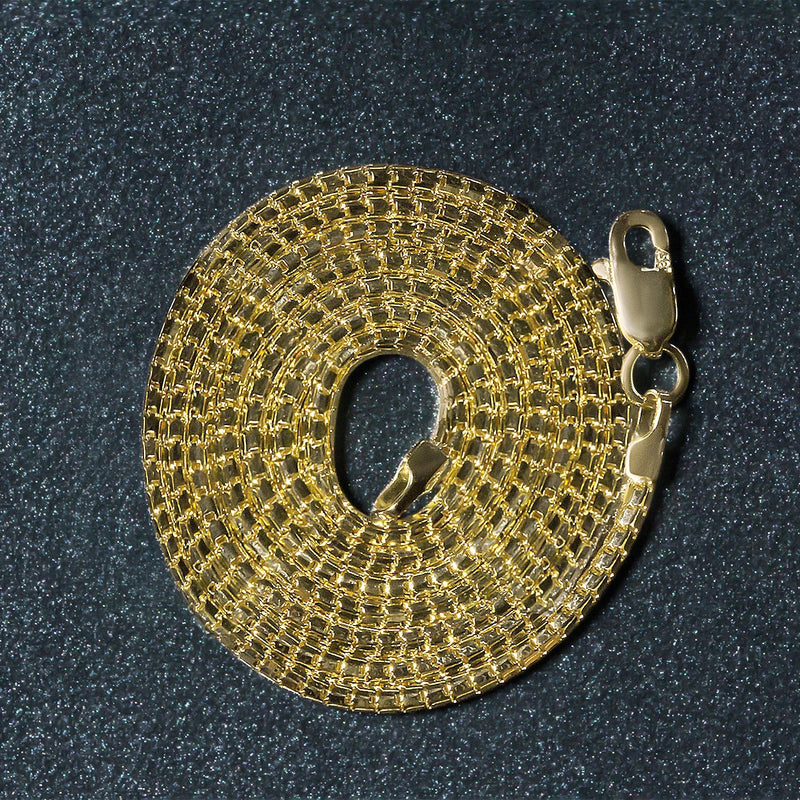 Bids.com 14k Yellow Gold Ice Chain 1.3mm Necklaces Dark Slate Gray 16 / Yellow Gold,18 / Yellow Gold,20 / Yellow Gold