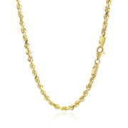 Bids.com 3.5mm 10k Yellow Gold Solid Diamond Cut Rope Chain Necklaces White Smoke 18 / Yellow Gold,20 / Yellow Gold,22 / Yellow Gold,24 / Yellow Gold,One / Yellow Gold