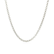 Bids.com 2.3mm 14k White Gold Rolo Chain Necklaces White Smoke 16 / White Gold,18 / White Gold,20 / White Gold,22 / White Gold,24 / White Gold,30 / White Gold,One / White Gold