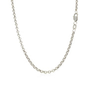 Bids.com 2.3mm 14k White Gold Rolo Chain Necklaces White Smoke 16 / White Gold,18 / White Gold,20 / White Gold,22 / White Gold,24 / White Gold,30 / White Gold,One / White Gold