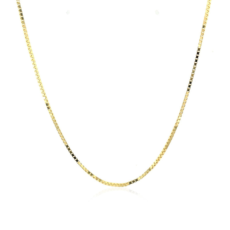 Bids.com 10k Yellow Gold Classic Box Chain 1.0mm Necklaces White Smoke 16 / Yellow Gold,18 / Yellow Gold,20 / Yellow Gold,22 / Yellow Gold,24 / Yellow Gold,30 / Yellow Gold,One / Yellow Gold