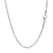 Bids.com 2.5mm 14k White Gold Pendant Chain with Textured Links Necklaces White Smoke 16 / White Gold,18 / White Gold,20 / White Gold,24 / White Gold