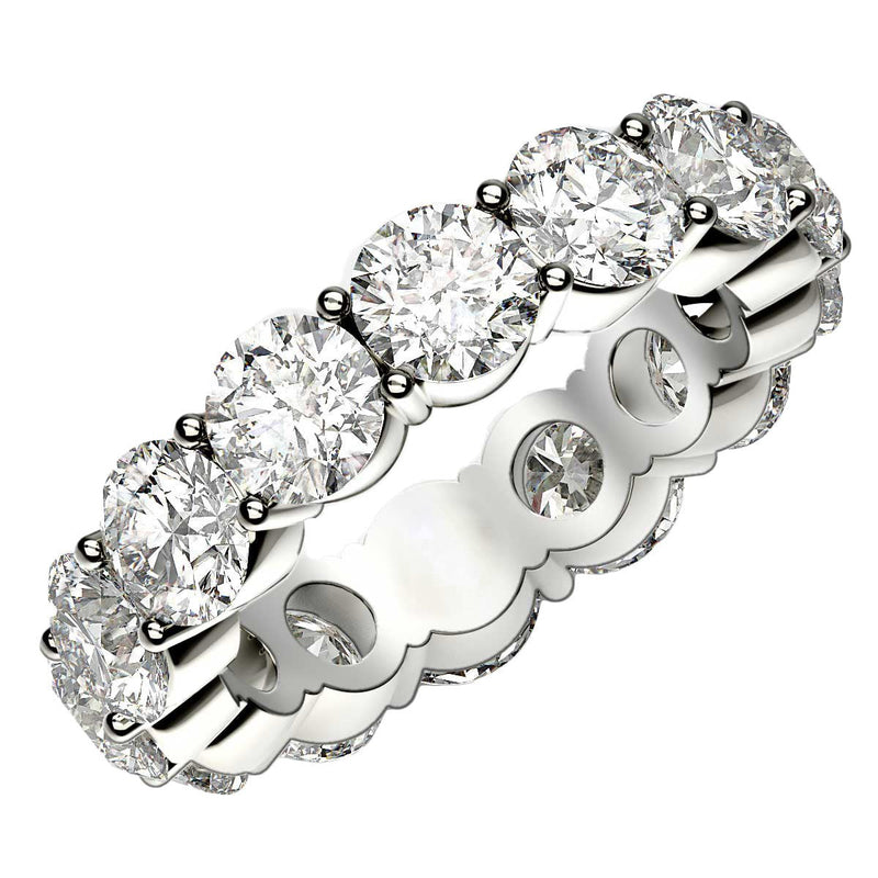 Bids.com Round Cut Lab Grown Diamond Eternity Ring in 14k White Gold (6 cttw FG/VS2) Rings White Smoke 4 / White Gold,4.5 / White Gold,5 / White Gold,5.5 / White Gold,6 / White Gold,6.5 / White Gold,7 / White Gold,7.5 / White Gold,8 / White Gold,8.5 / White Gold,9 / White Gold