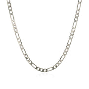 Bids.com 3.0mm 14k White Gold Solid Figaro Chain Necklaces White Smoke 18 / White Gold,20 / White Gold,22 / White Gold,24 / White Gold