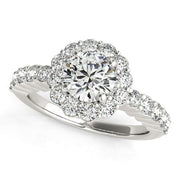 Bids.com 14k White Gold Round Floral Motif Diamond Engagement Ring (1 5/8 cttw) Rings White Smoke 3 / White Gold,3.5 / White Gold,4 / White Gold,4.5 / White Gold,5 / White Gold,5.5 / White Gold,6 / White Gold,6.5 / White Gold,7 / White Gold,7.5 / White Gold,8 / White Gold,8.5 / White Gold,9 / White Gold