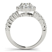 Bids.com 14k White Gold Round Floral Motif Diamond Engagement Ring (1 5/8 cttw) Rings White Smoke 3 / White Gold,3.5 / White Gold,4 / White Gold,4.5 / White Gold,5 / White Gold,5.5 / White Gold,6 / White Gold,6.5 / White Gold,7 / White Gold,7.5 / White Gold,8 / White Gold,8.5 / White Gold,9 / White Gold