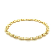 Bids.com 4.7mm 14k Yellow Gold Puffed Mariner Link Bracelet Bracelets White Smoke 6 / Yellow Gold,7 / Yellow Gold