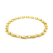 Bids.com 4.7mm 14k Yellow Gold Puffed Mariner Link Bracelet Bracelets White Smoke 6 / Yellow Gold,7 / Yellow Gold