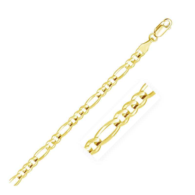 Bids.com 4.5mm 14k Yellow Gold Solid Figaro Chain Necklaces White Smoke 18 / Yellow Gold,20 / Yellow Gold,22 / Yellow Gold,24 / Yellow Gold,30 / Yellow Gold,One / Yellow Gold