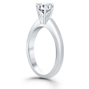 Bids.com 14k White Gold Solitaire Cathedral Engagement Ring Rings White Smoke 4 / White Gold,4.5 / White Gold,5 / White Gold,5.5 / White Gold,6 / White Gold,6.5 / White Gold,7 / White Gold,7.5 / White Gold,8 / White Gold,8.5 / White Gold,9 / White Gold