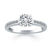 Bids.com 14k White Gold Diamond Channel Cathedral Engagement Ring Rings White Smoke 4 / White Gold,4.5 / White Gold,5 / White Gold,5.5 / White Gold,6 / White Gold,6.5 / White Gold,7 / White Gold,7.5 / White Gold,8 / White Gold,8.5 / White Gold,9 / White Gold