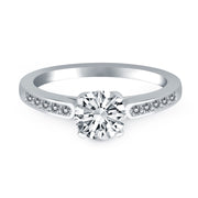 Bids.com 14k White Gold Diamond Channel Cathedral Engagement Ring Rings White Smoke 4 / White Gold,4.5 / White Gold,5 / White Gold,5.5 / White Gold,6 / White Gold,6.5 / White Gold,7 / White Gold,7.5 / White Gold,8 / White Gold,8.5 / White Gold,9 / White Gold