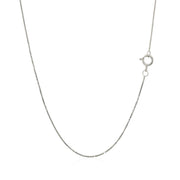 Bids.com 14k White Gold Classic Box Chain 0.45mm Necklaces White Smoke 16 / White Gold,18 / White Gold,20 / White Gold