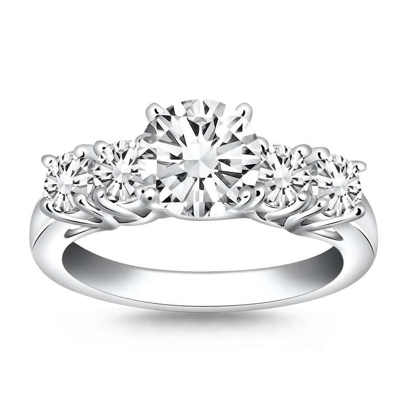 Bids.com 14k White Gold Five Stone Diamond Trellis Engagement Ring Rings White Smoke 4 / White Gold,4.5 / White Gold,5 / White Gold,5.5 / White Gold,6 / White Gold,6.5 / White Gold,7 / White Gold,7.5 / White Gold,8 / White Gold,8.5 / White Gold,9 / White Gold