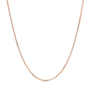 Bids.com 14k Rose Gold Diamond Cut Cable Link Chain 1.1mm Necklaces White Smoke 16 / Rose Gold,17 / Rose Gold,18 / Rose Gold,20 / Rose Gold