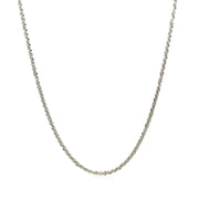 Bids.com 14k White Gold Sparkle Chain 1.5mm Necklaces White Smoke 16 / White Gold,18 / White Gold,20 / White Gold,One / White Gold