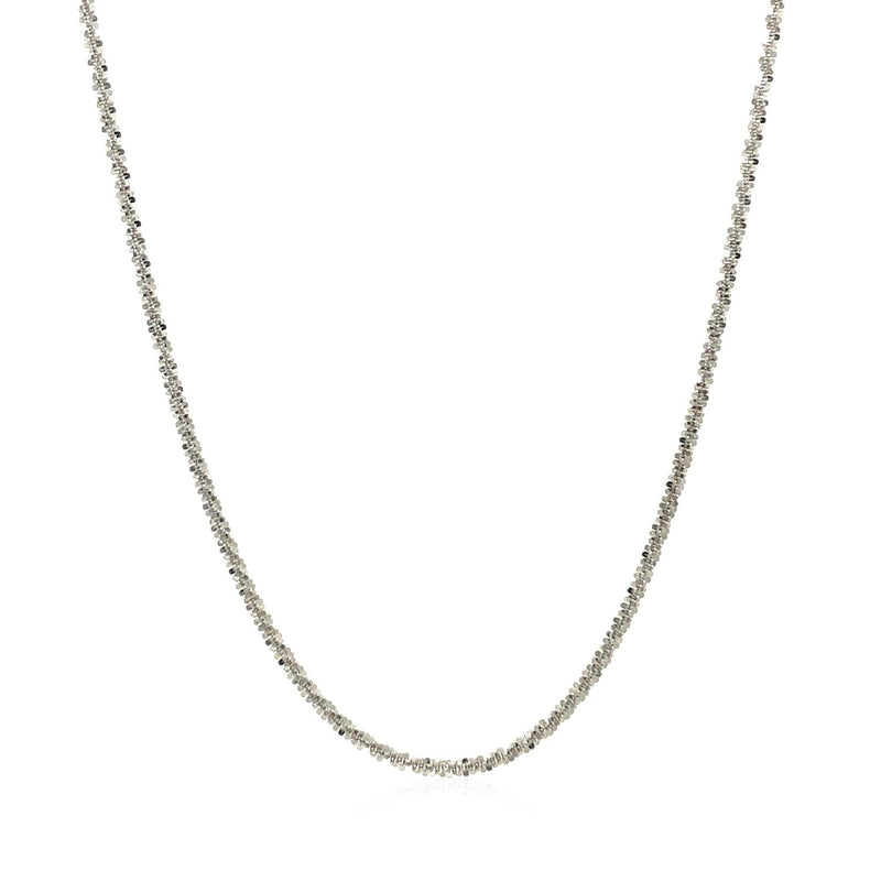 Bids.com 14k White Gold Sparkle Chain 1.5mm Necklaces White Smoke 16 / White Gold,18 / White Gold,20 / White Gold,One / White Gold