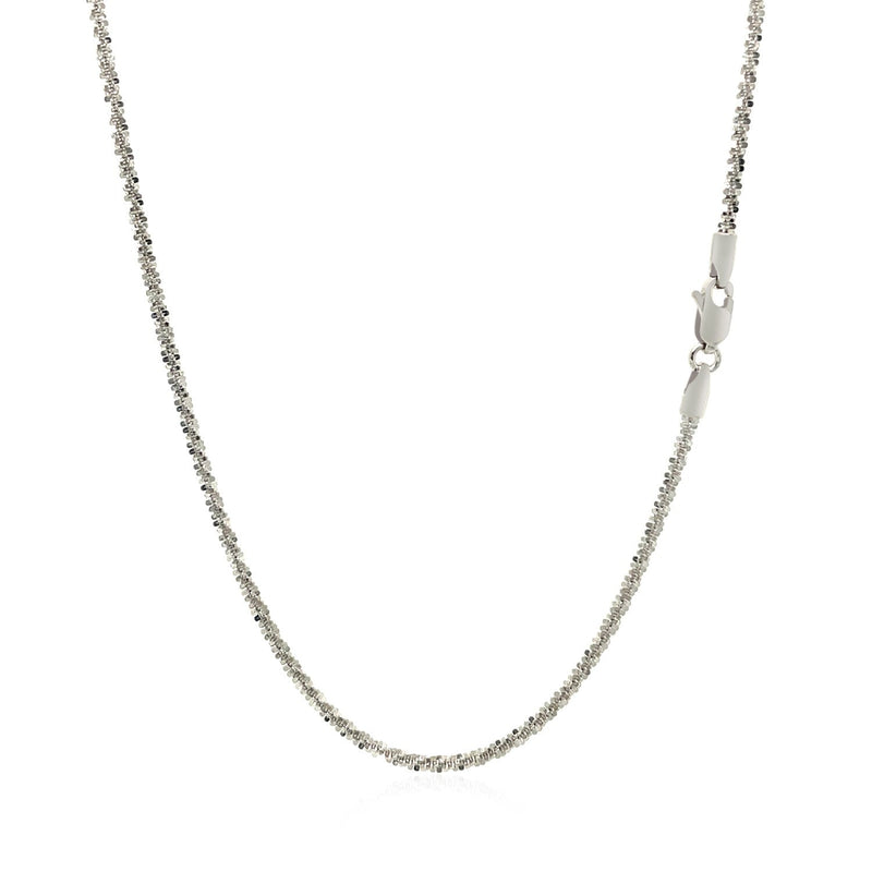 Bids.com 14k White Gold Sparkle Chain 1.5mm Necklaces White Smoke 16 / White Gold,18 / White Gold,20 / White Gold,One / White Gold