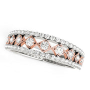 Bids.com 14k White And Rose Gold Diamond Band (3/8 cttw) Rings White Smoke 3 / White & Rose Gold,3.5 / White & Rose Gold,4 / White & Rose Gold,4.5 / White & Rose Gold,5 / White & Rose Gold,5.5 / White & Rose Gold,6 / White & Rose Gold,6.5 / White & Rose Gold,7 / White & Rose Gold,7.5 / White & Rose Gold,8 / White & Rose Gold,8.5