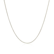 Bids.com 14k White Gold Diamond Cut Round Wheat Chain 0.6mm Necklaces White Smoke 16 / White Gold,18 / White Gold,20 / White Gold,One / White Gold