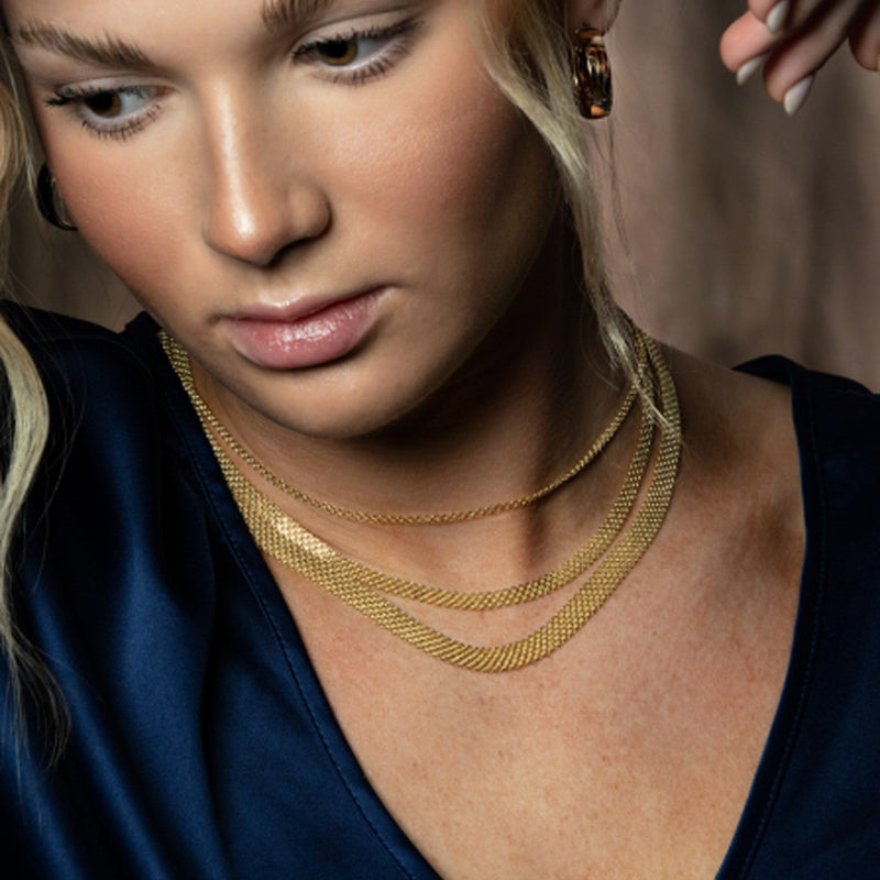 Bids.com 14k Yellow Gold Bismark Chain (2.50 mm) Necklaces Black 16 / Yellow Gold,18 / Yellow Gold,20 / Yellow Gold