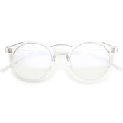 zeroUV Retro P3 Shaped Clear Lens Blue Light Blocking Glasses D158 Glasses White Smoke Clear / Clear