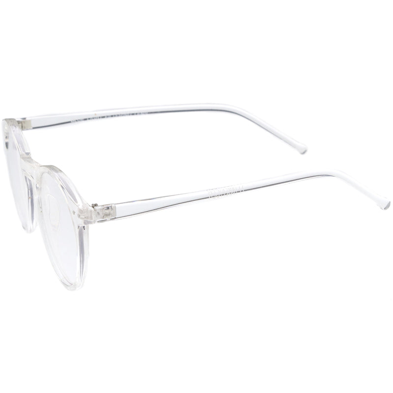 zeroUV Retro P3 Shaped Clear Lens Blue Light Blocking Glasses D158 Glasses White Smoke Black / Clear,Clear / Clear,Tortoise / Clear,Clear Tortoise / Clear
