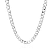 Bids.com 5.7mm 14k White Gold Solid Curb Chain Necklaces White Smoke 20 / White Gold,22 / White Gold,24 / White Gold,One / White Gold