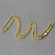 Bids.com 3.1mm 14k Yellow Gold Diamond Cut Cable Link Chain Necklaces Dark Gray 18 / Yellow Gold,20 / Yellow Gold,22 / Yellow Gold,24 / Yellow Gold,One / Yellow Gold