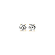 Bids.com 1 cttw Certified IGI Lab Grown Round Diamond Stud Earrings 14k Yellow Gold (G/VS2) Earrings White Smoke Yellow Gold