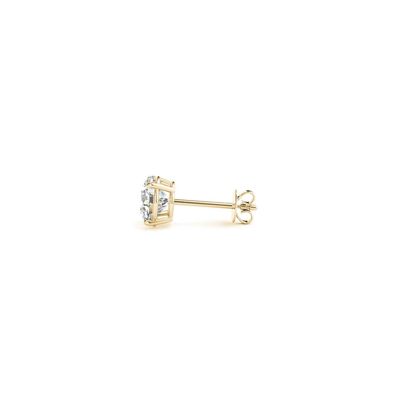Bids.com 1 cttw Certified IGI Lab Grown Round Diamond Stud Earrings 14k Yellow Gold (G/VS2) Earrings White Smoke Yellow Gold
