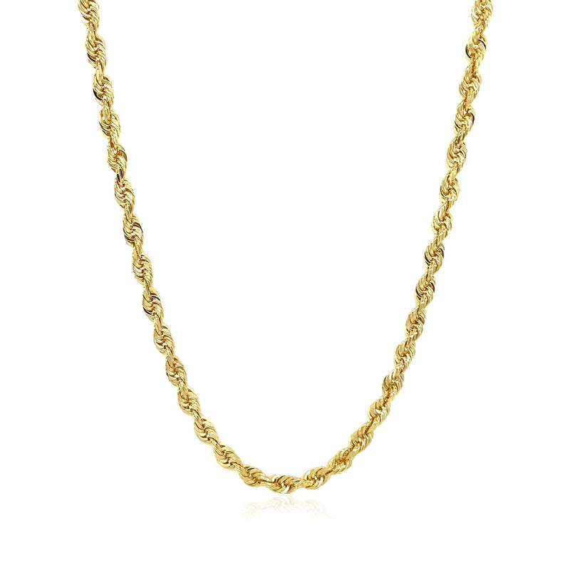 Bids.com 3.0mm 14k Yellow Gold Solid Diamond Cut Rope Chain Necklaces White Smoke 16 / Yellow Gold,18 / Yellow Gold,20 / Yellow Gold,22 / Yellow Gold,24 / Yellow Gold,30 / Yellow Gold,One / Yellow Gold