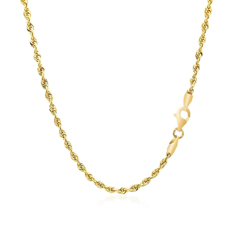 Bids.com 2.5mm 10k Yellow Gold Solid Diamond Cut Rope Chain Necklaces White Smoke 16 / Yellow Gold,18 / Yellow Gold,20 / Yellow Gold,22 / Yellow Gold,24 / Yellow Gold,30 / Yellow Gold,One / Yellow Gold